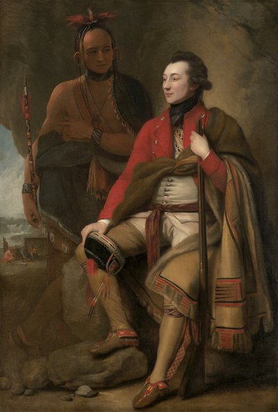 Colonnello Guy Johnson e Karonghyontye (Capitano David Hill) da Benjamin West