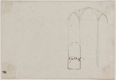 Sezione Trasversale di una Chiesa Gotica [verso] da Benjamin West
