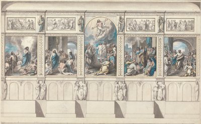 Progetto per una parete della Cappella della Religione Rivelata da Benjamin West