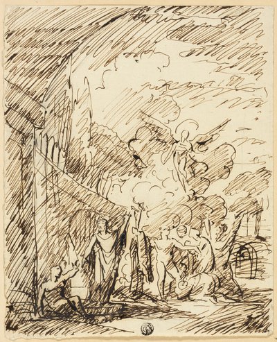 Figure nel paesaggio da Benjamin West