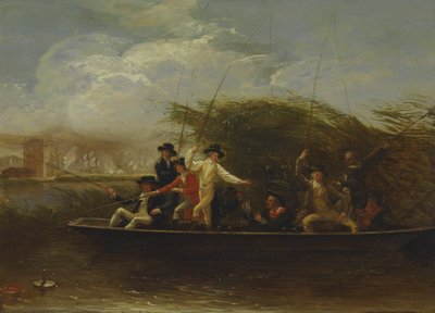 Gentiluomini che pescano da Benjamin West