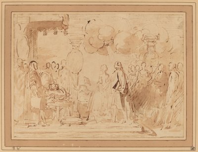Giorgio III riprende il potere reale nel 1789 da Benjamin West