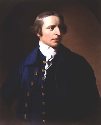 Mr. Fall (una di una coppia con sua moglie) da Benjamin West