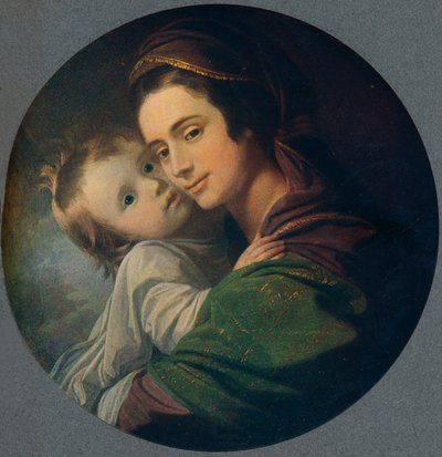 Mrs. West e bambino, 1770, 1909 da Benjamin West