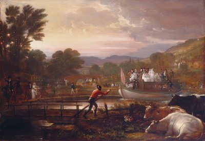 Canale di Paddington, 1801 da Benjamin West
