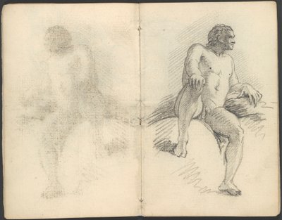 Taccuino di studi di figure e composizioni da Benjamin West