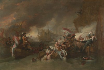 La battaglia di La Hogue da Benjamin West