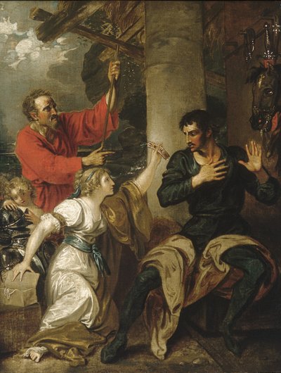 La Dama e Orlando, c.1793 da Benjamin West