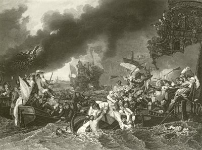 La battaglia di La Hogue da Benjamin West