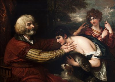 Tobias cura la cecità del padre da Benjamin West