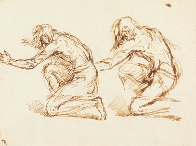 Due figure inginocchiate da Benjamin West