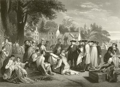Il trattato di William Penn con gli indiani da Benjamin West