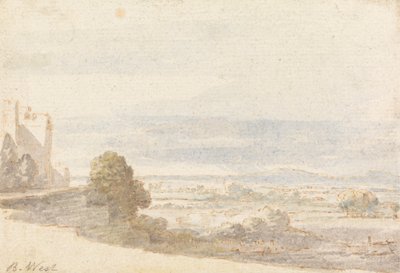 Windsor Great Park dalla terrazza del castello da Benjamin West