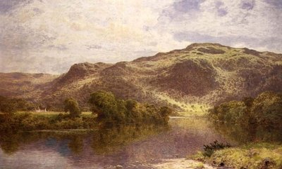 Una piscina tranquilla sul fiume Conway, Churchpool, sotto Bettwys-y-Coed da Benjamin Williams Leader