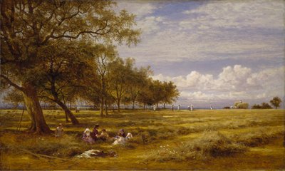 Un campo di fieno inglese, 1878 da Benjamin Williams Leader