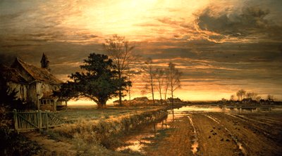 Alla sera sarà luce, 1882 da Benjamin Williams Leader
