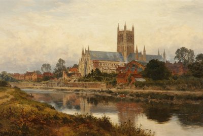 Cattedrale di Worcester da Benjamin Williams Leader