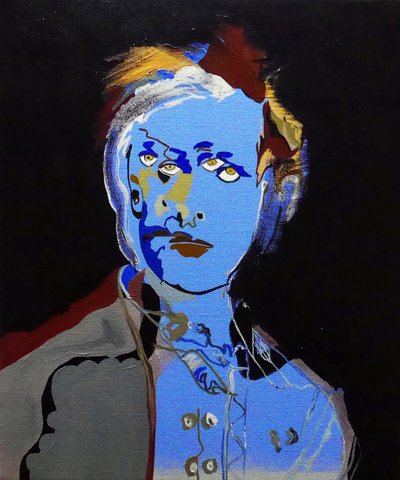 50 Grandi scrittori della storia: Arthur Rimbaud, 2015 (olio e acrilico su tela) da Benoit Erwann Boucherot