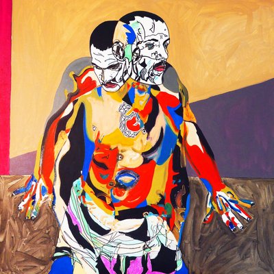 Uomo in piedi, 2016 (olio su tela) da Benoit Erwann Boucherot