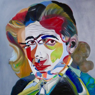 Mythe 1, 2021 (olio e acrilico su tela) da Benoit Erwann Boucherot