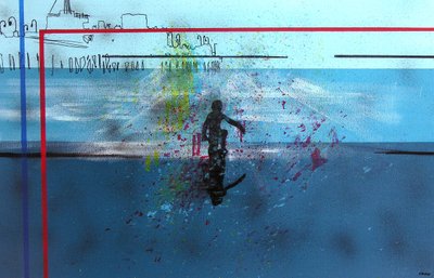 No Bollywood at Hollywood, 2003 (olio su tela) da Benoit Erwann Boucherot