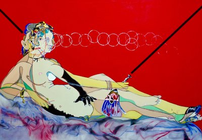 Surpeinture : Ingres  Manet, 2022 (olio e acrilico su tela) da Benoit Erwann Boucherot