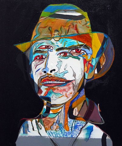 Surportrait : Marcos Alejandro Rosas Jassan, 2014 (olio su tela) da Benoit Erwann Boucherot