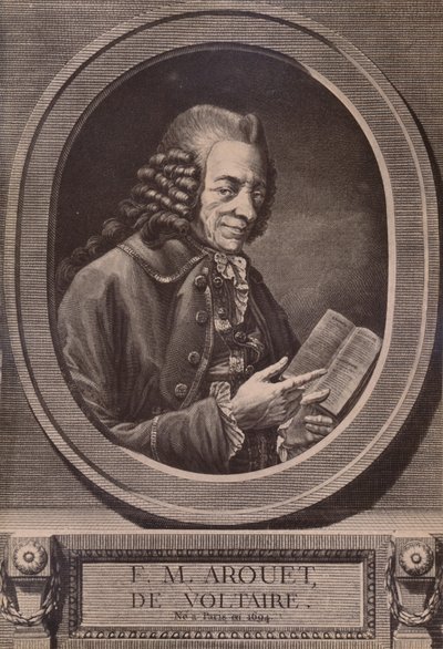 Voltaire, scrittore e filosofo francese, XVIII secolo 1894 da Benoit Louis Henriquez