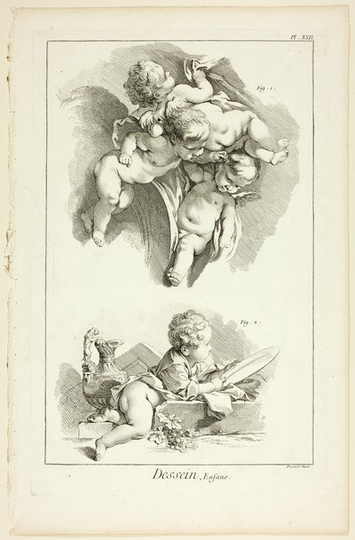 Design: Bambini, da Encyclopédie da Benoit Louis Prevost