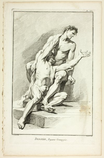 Design: Figure Raggruppate, da Encyclopédie da Benoit Louis Prevost