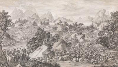 La battaglia di Qos-qulaq, 1774 da Benoit Louis Prevost