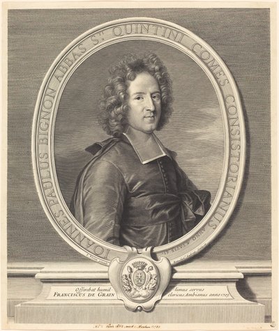 J.P. Bignon da Benoît Audran I after Joseph Vivien