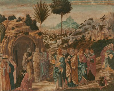 La resurrezione di Lazzaro, metà del 1490 da Benozzo Gozzoli