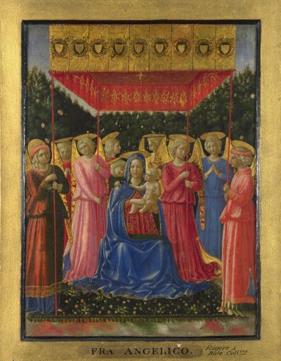 La Vergine e il Bambino con angeli, c. 1450 da Benozzo Gozzoli