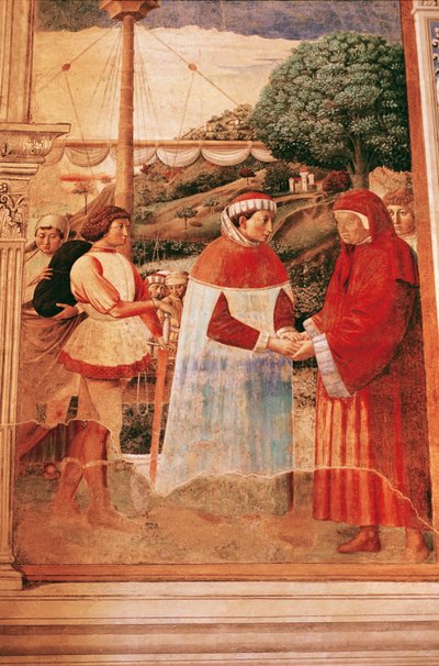 Agostino arriva a Ostia diretto a Roma da Benozzo di Lese di Sandro Gozzoli