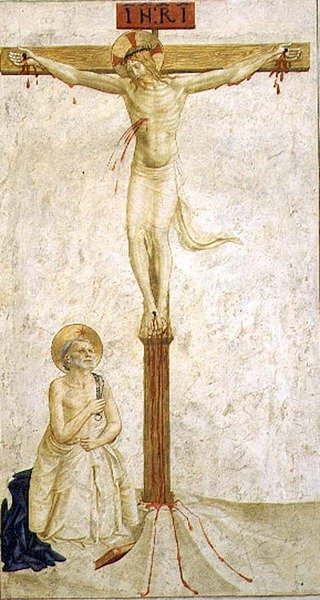Crocifissione con San Domenico da Benozzo di Lese di Sandro Gozzoli