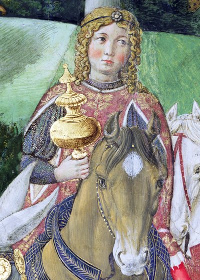 Cavalieri nel seguito reale, dettaglio dal ciclo del Viaggio dei Magi nella cappella, c.1460 da Benozzo di Lese di Sandro Gozzoli