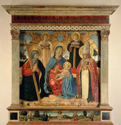 Madonna col Bambino e i Santi Andrea e Prospero, 1466 da Benozzo di Lese di Sandro Gozzoli