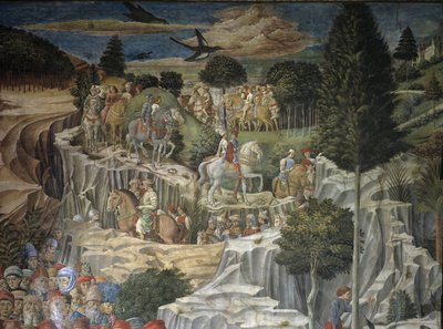Processione dei Magi con Lorenzo il Magnifico (affresco) da Benozzo di Lese di Sandro Gozzoli