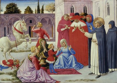 San Domenico resuscita Napoleone Orsini da Benozzo di Lese di Sandro Gozzoli