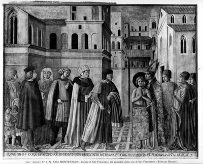 San Francesco rinuncia ai beni terreni da Benozzo di Lese di Sandro Gozzoli