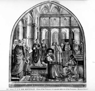 San Francesco che culla il Bambino a Greccio da Benozzo di Lese di Sandro Gozzoli
