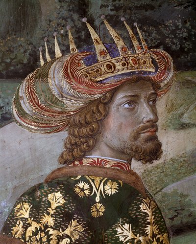 Il Viaggio dei Magi (dettaglio di Baldassarre sotto i tratti di Giovanni VIII Paleologo) da Benozzo di Lese di Sandro Gozzoli