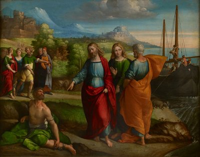 Cristo e il miracolo dei maiali da Benvenuto Tisi da Garofalo