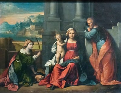 Sacra Famiglia da Benvenuto Tisi da Garofalo