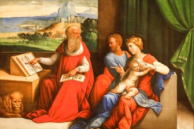 La Sacra Famiglia con San Girolamo da Benvenuto Tisi da Garofalo