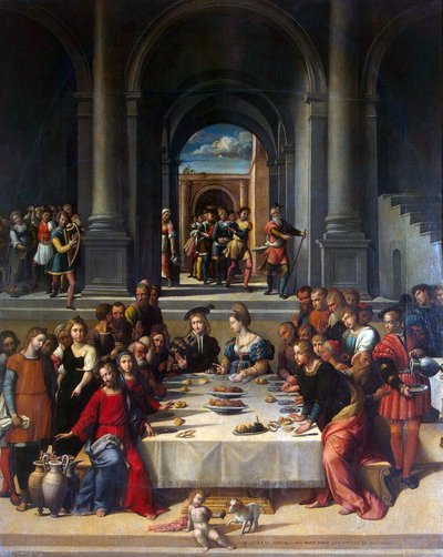 Le nozze di Cana da Benvenuto Tisi da Garofalo