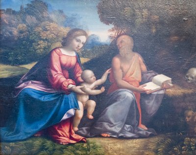 Vergine con Bambino e San Girolamo da Benvenuto Tisi da Garofalo