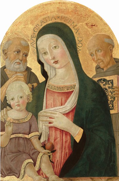 Madonna e Bambino con San Girolamo e San Bernardino da Siena da Benvenuto di Giovanni