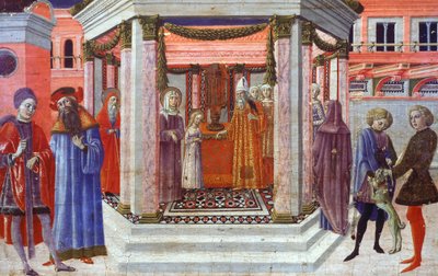 Presentazione di Maria al Tempio (dettaglio) da Benvenuto di Giovanni